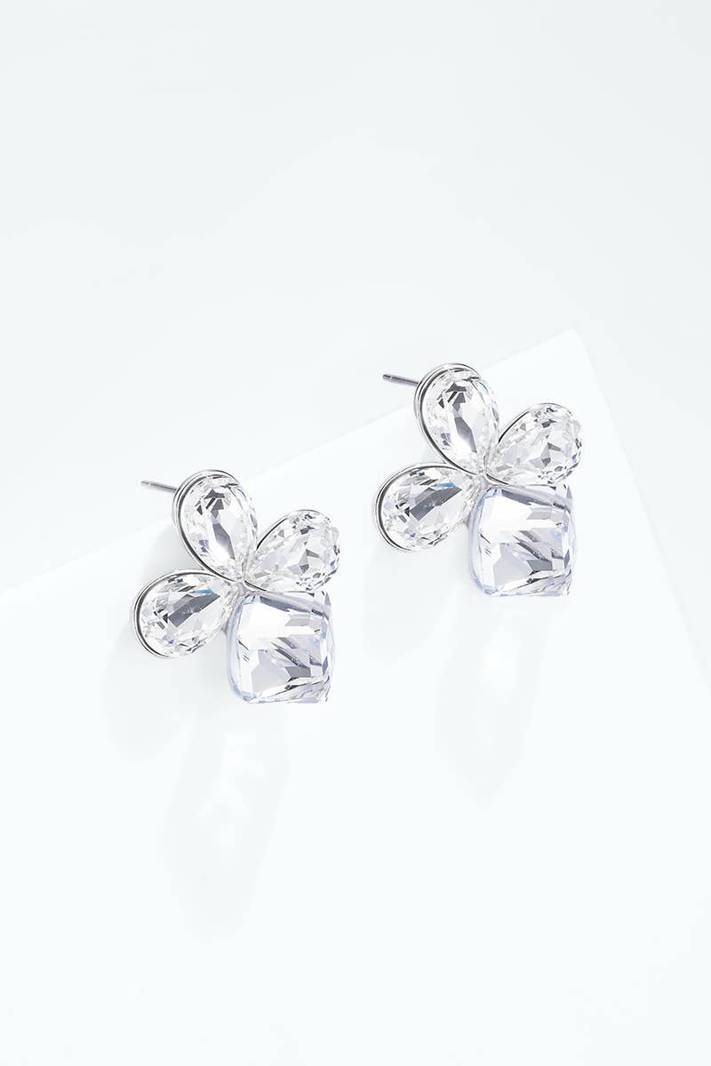 Stainless steel clover earrings 124AQ711