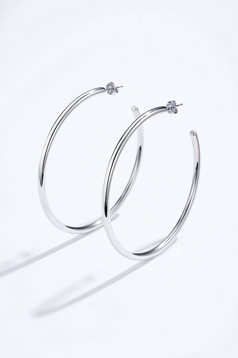Boucles d'oreilles en acier inoxydable 124AQ374