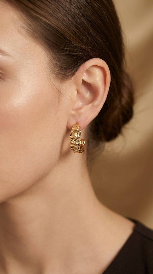 Boucles d'oreille en acier inoxydable 124RX280