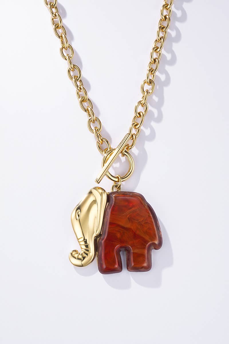 Stainless steel sautoir necklace 224RX86