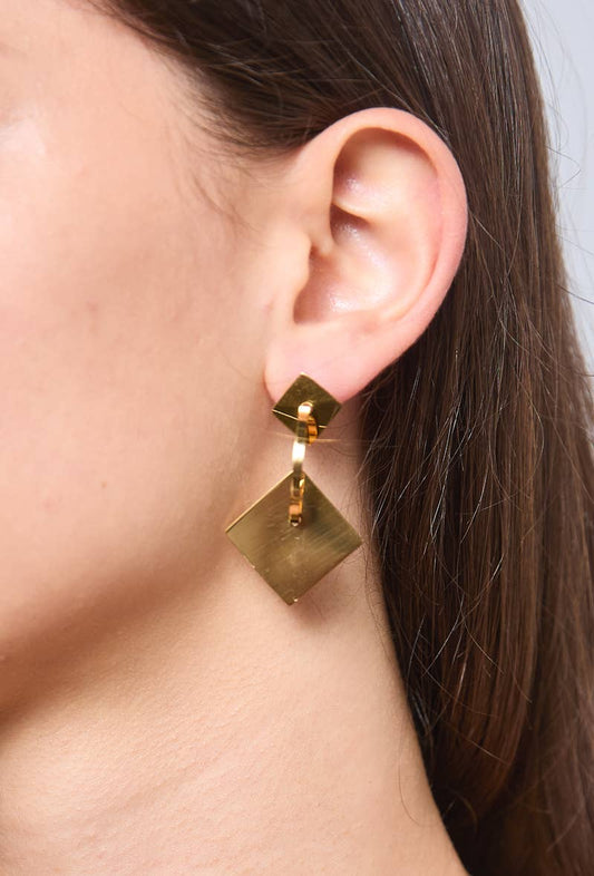 Boucles d'oreilles en acier inoxydable 124YC35