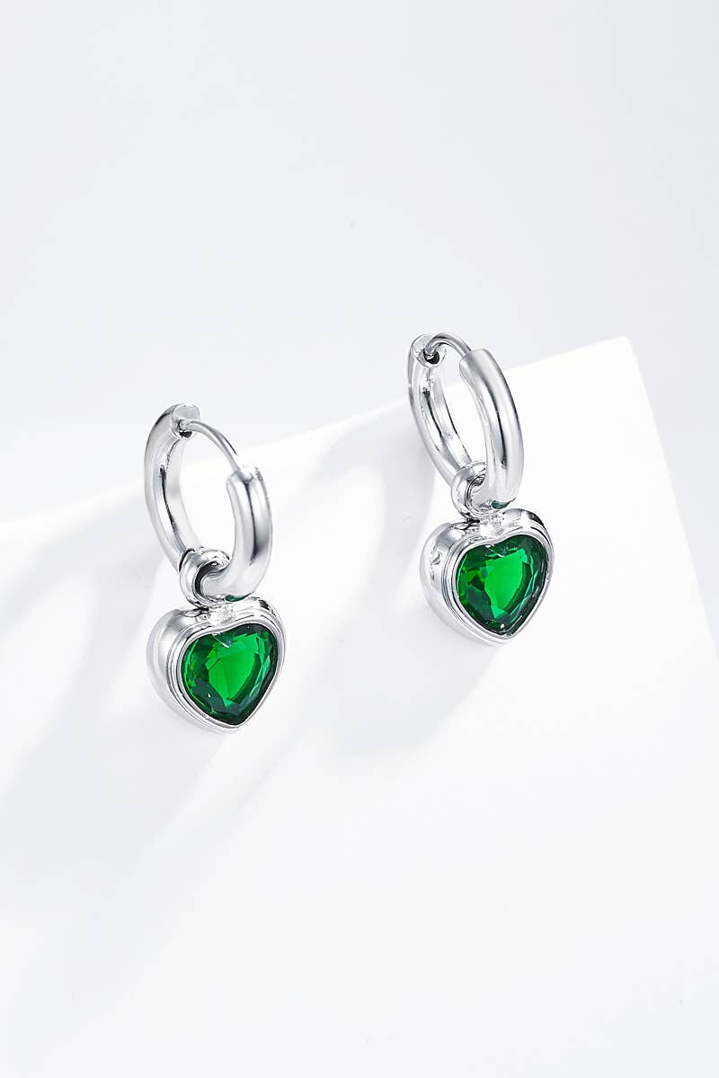 Boucles d'oreilles en acier inoxydable 124AQ241