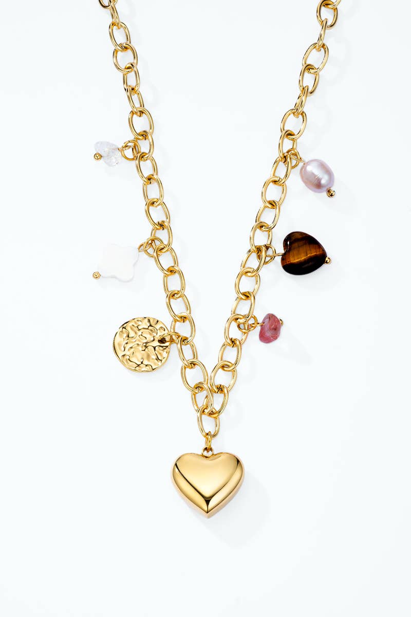 Stainless steel chain necklace 224AQ230