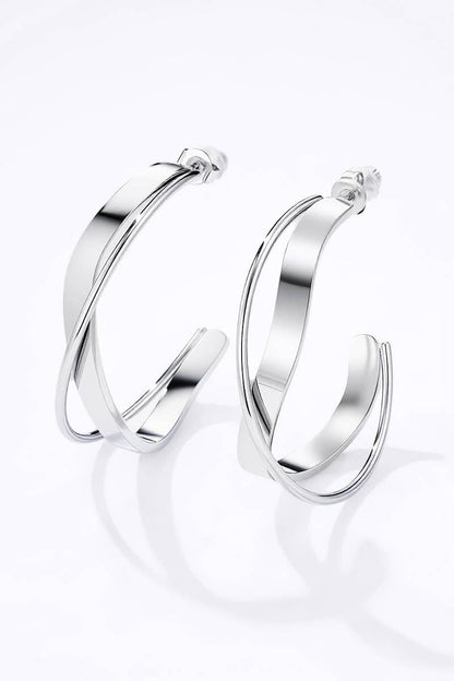 Stainless steel earrings 124AQ401