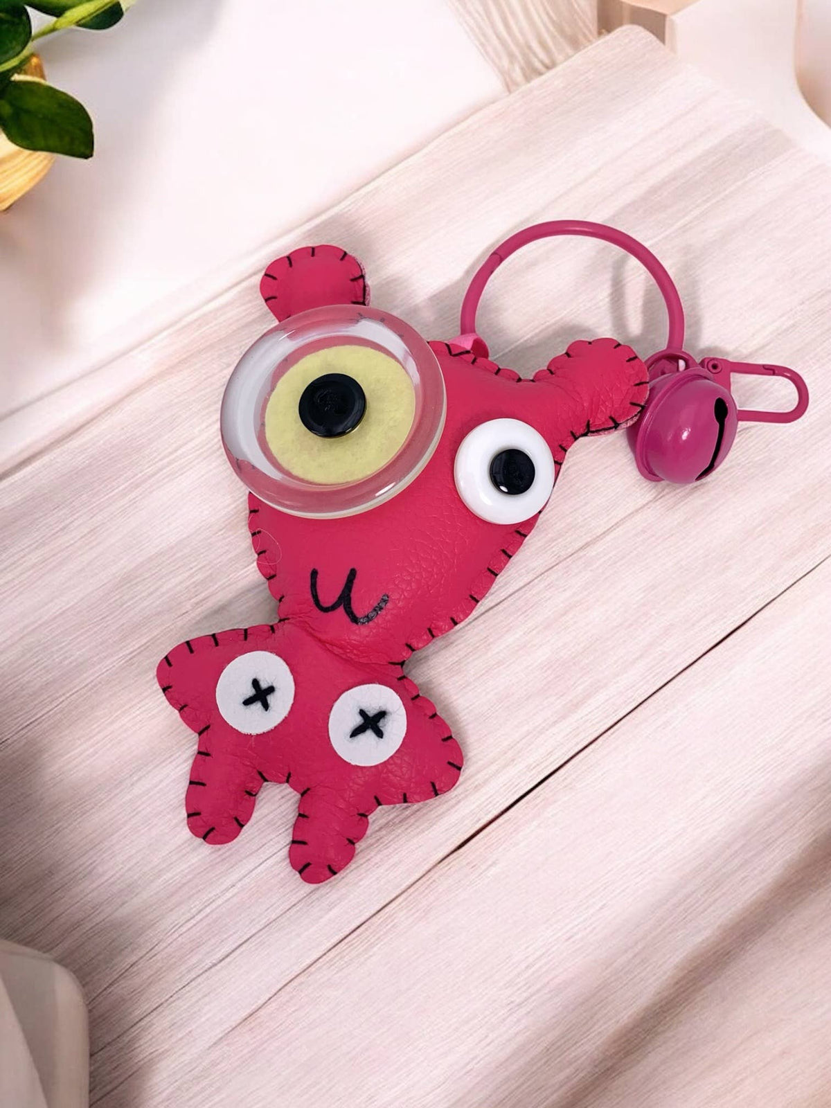 Porte-clé peluche avec clochette JSG11