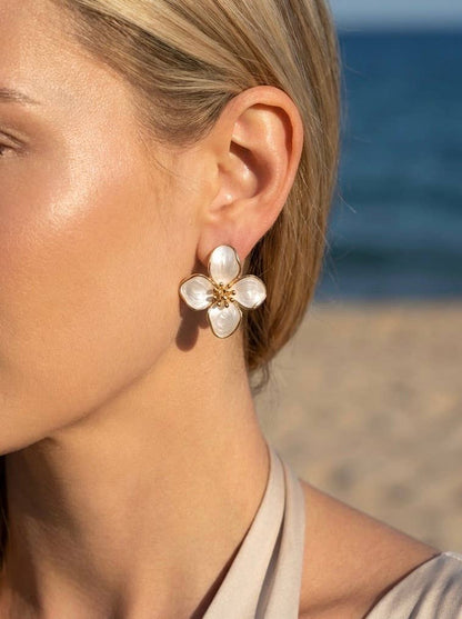 124AQ625 stainless steel earrings