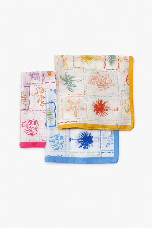 Foulard à motif 65 X 65 CM FL324DF