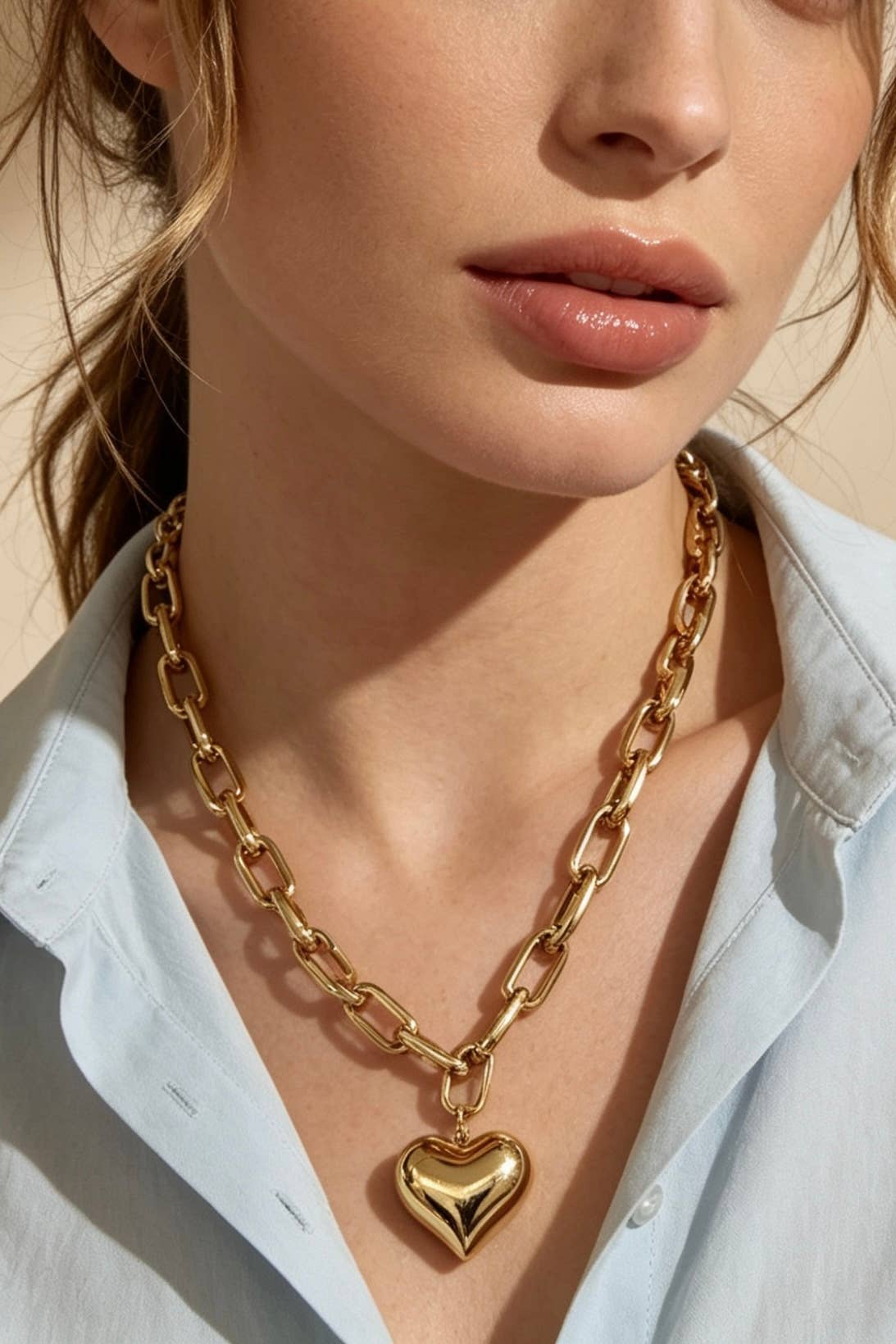 Collier chaîne en acier inoxydable 224AQ339