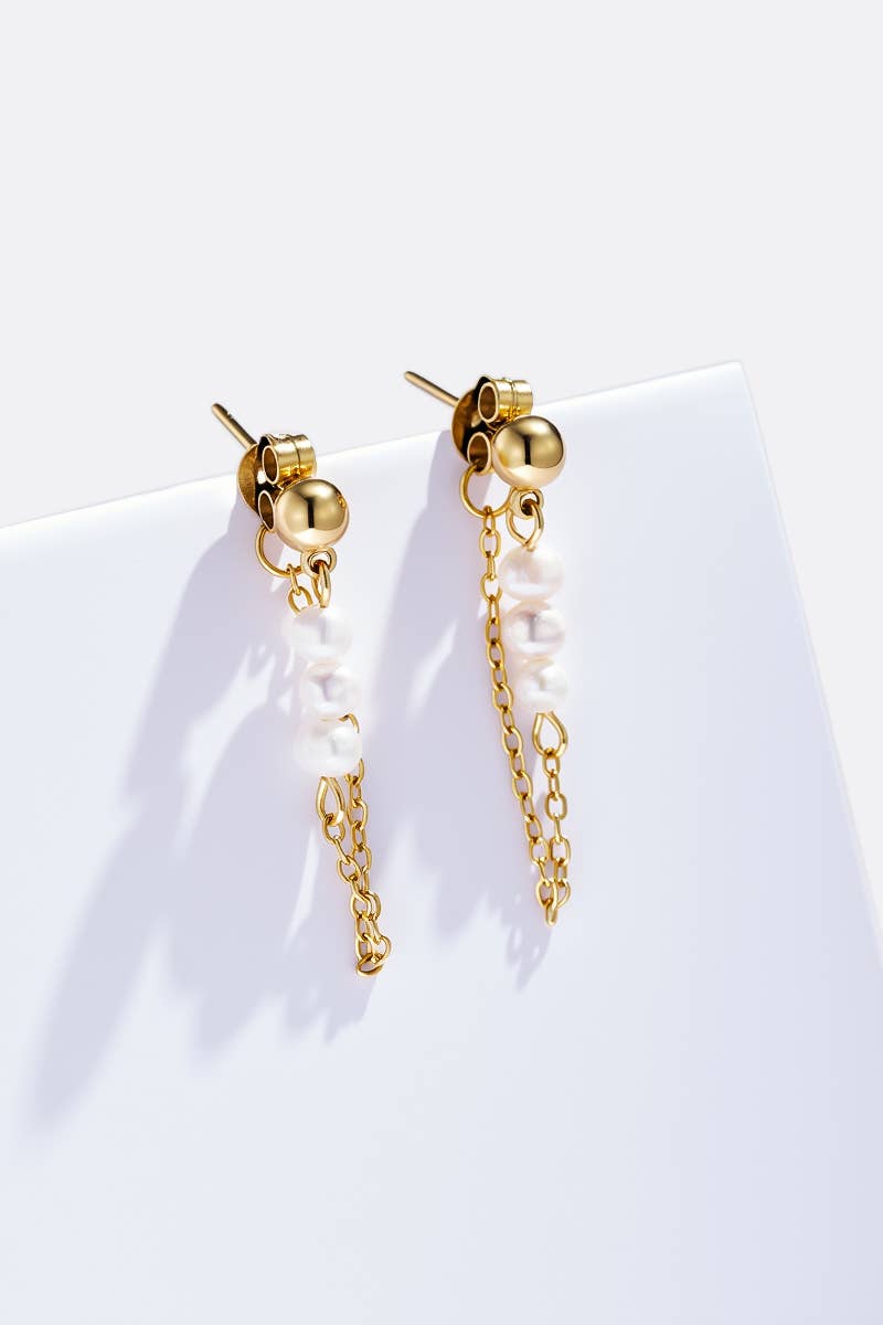 Stainless steel earrings 124AQ586