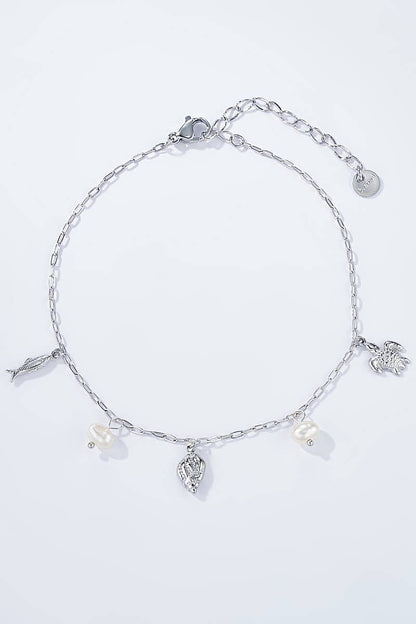 Stainless steel anklet 624AQ10
