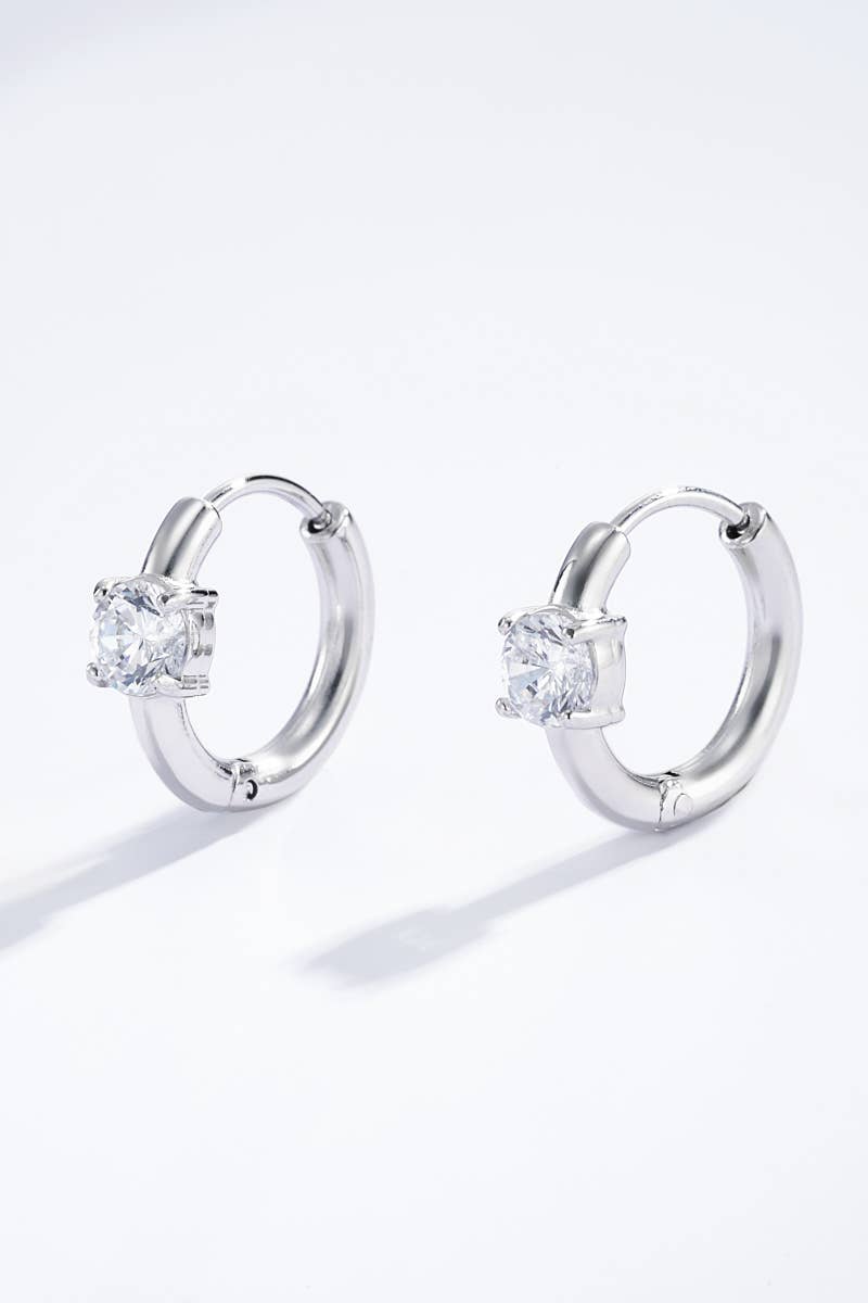 Boucles d'oreilles en acier inoxydable 124AQ333