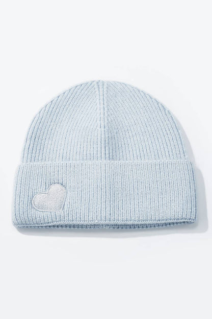 Bonnet uni avec cœur assorti MJ220SD