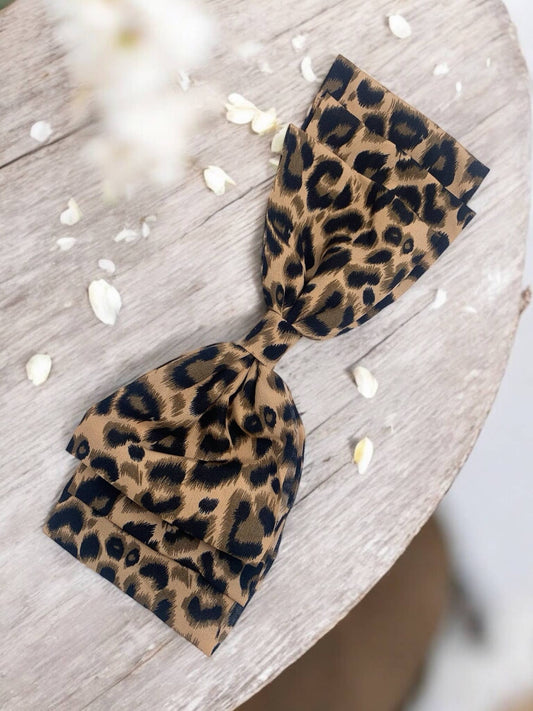 Pince nœud papillon léopard BRT02