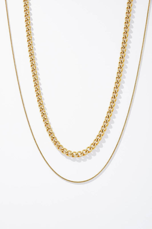 Stainless steel necklace 224AQ186