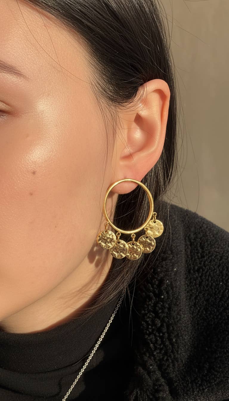 124RX269 stainless steel earrings