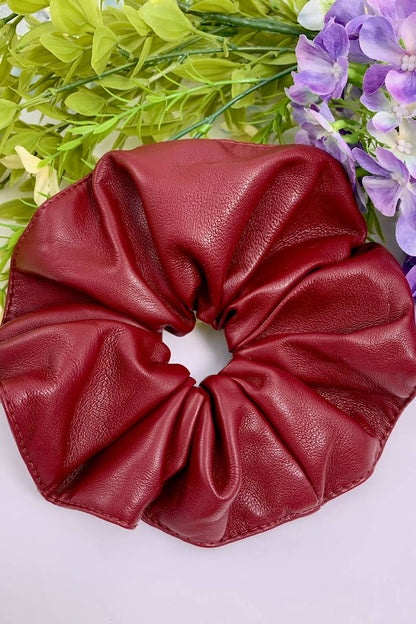 Faux leather scrunchie FQ84