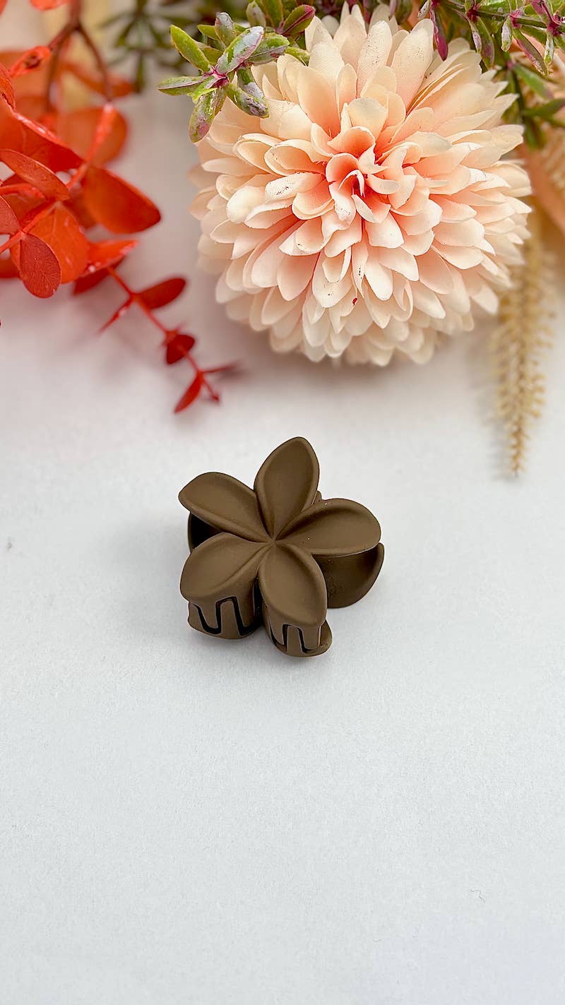 4cm flower mini hair clip YH36