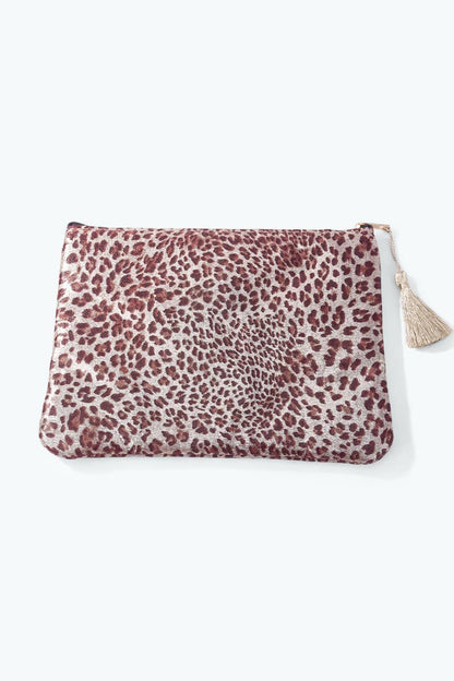 Pochette trousse à motif léopard 21x16 cm CY60