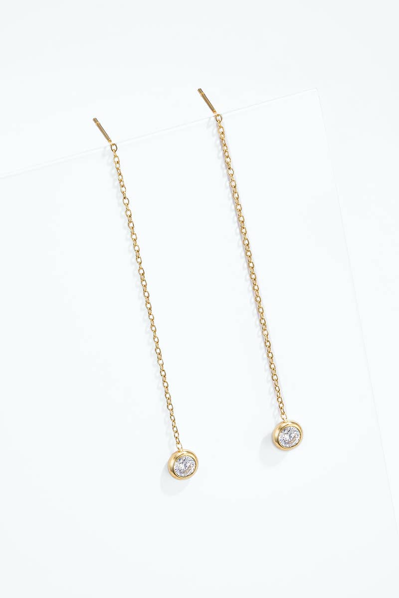 Stainless steel earrings 124AQ663