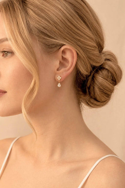 Stainless steel earrings 124AQ678