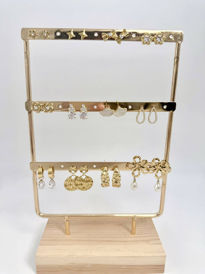 Set of 12 stainless steel earrings SET250