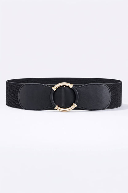 Wide faux leather belt CT38