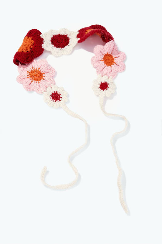Bandana en crochet fleurs ST319HS