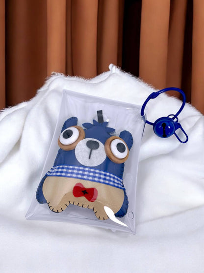Porte-clé peluche avec clochette JSG15