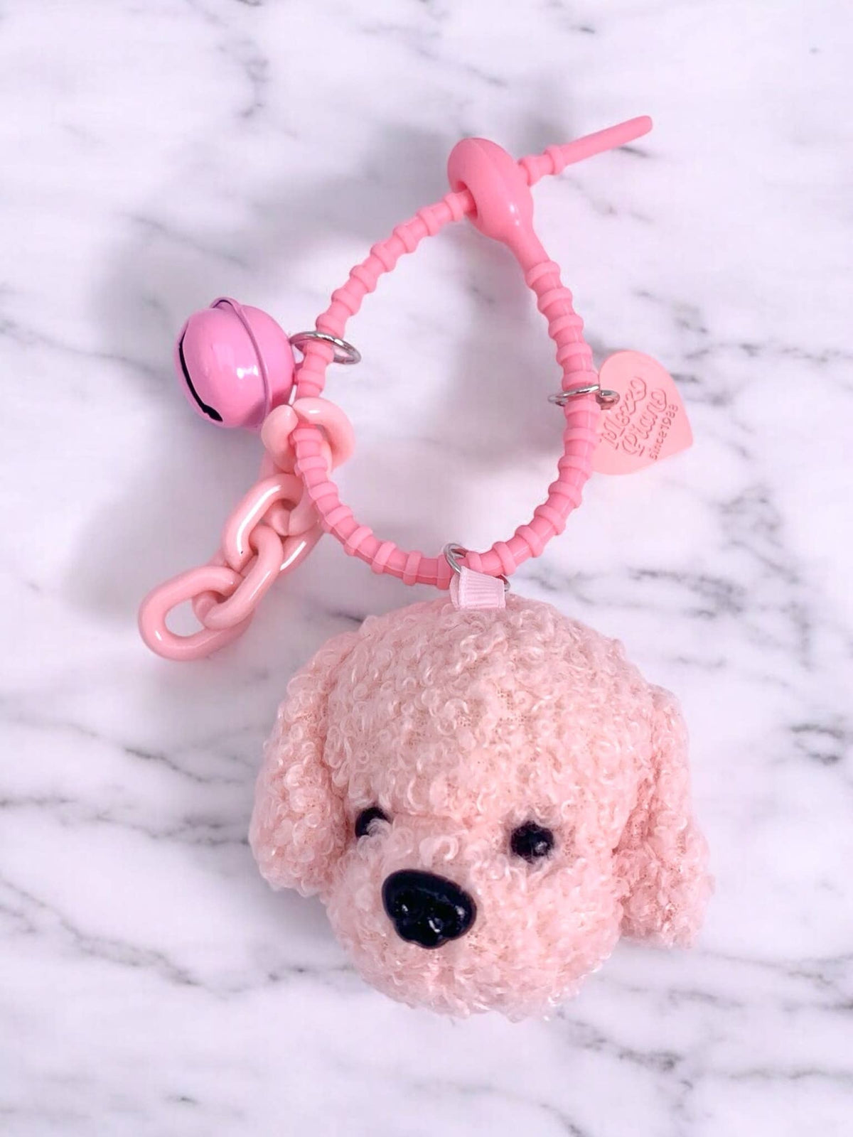 Grigri de sac et porte-clé chien avec clochette PC07