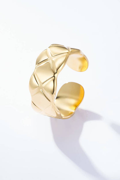 Bague texturé en acier inoxydable 424YC06
