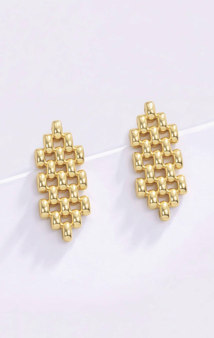 Boucles d'oreilles pendantes en acier inoxydable 124AQ181