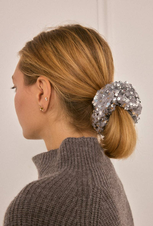 Sequin elastic scrunchie FQ93