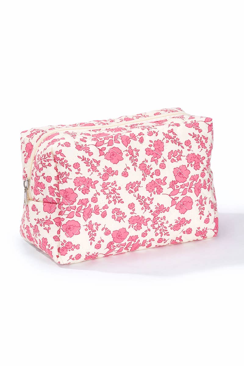 Quilted floral toiletry bag CY310JH