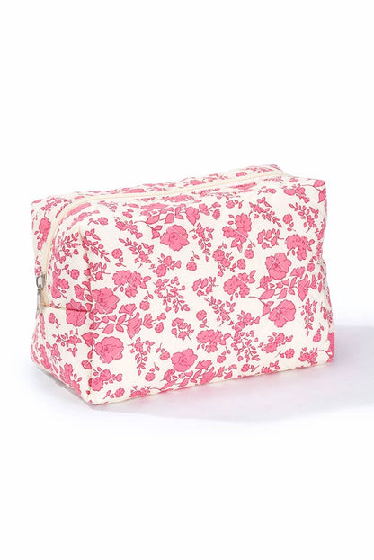 Quilted floral toiletry bag CY310JH
