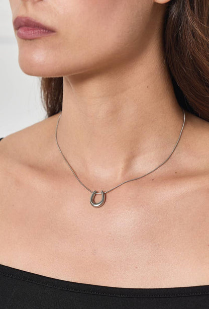 Stainless steel U-necklace 224DY33
