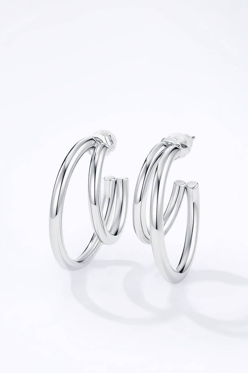 Stainless steel earrings 124AQ402