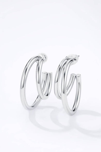 Stainless steel earrings 124AQ402