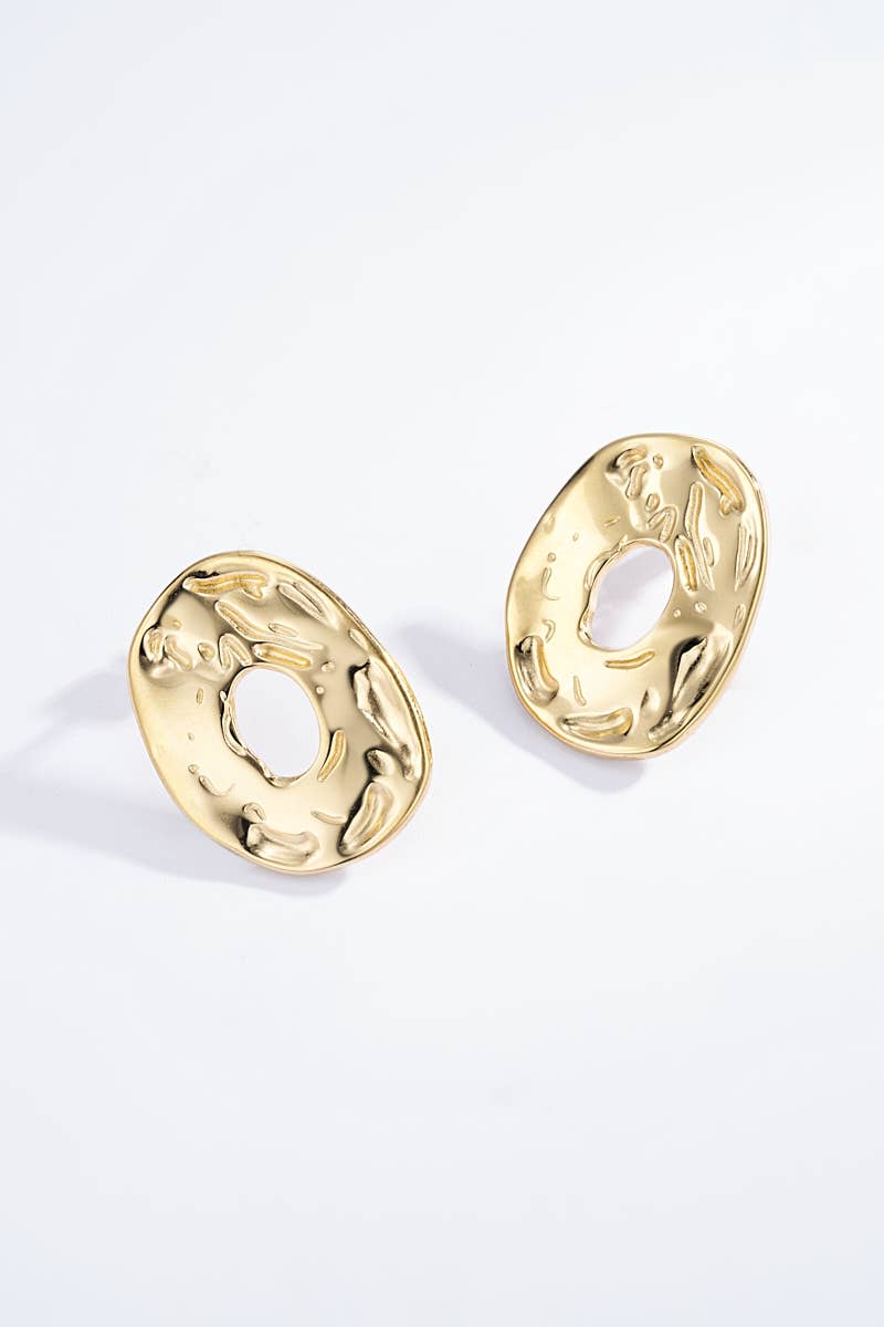 Boucles d'oreilles en acier inoxydable 124DY26
