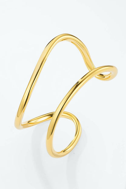 Stainless steel bangle bracelet 324AQ517