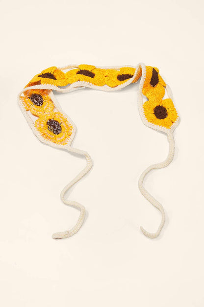 Bandana en crochet fleurs ST365HS