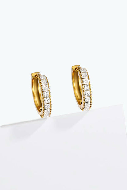 Boucles d'oreilles en acier inoxydable 124RX295