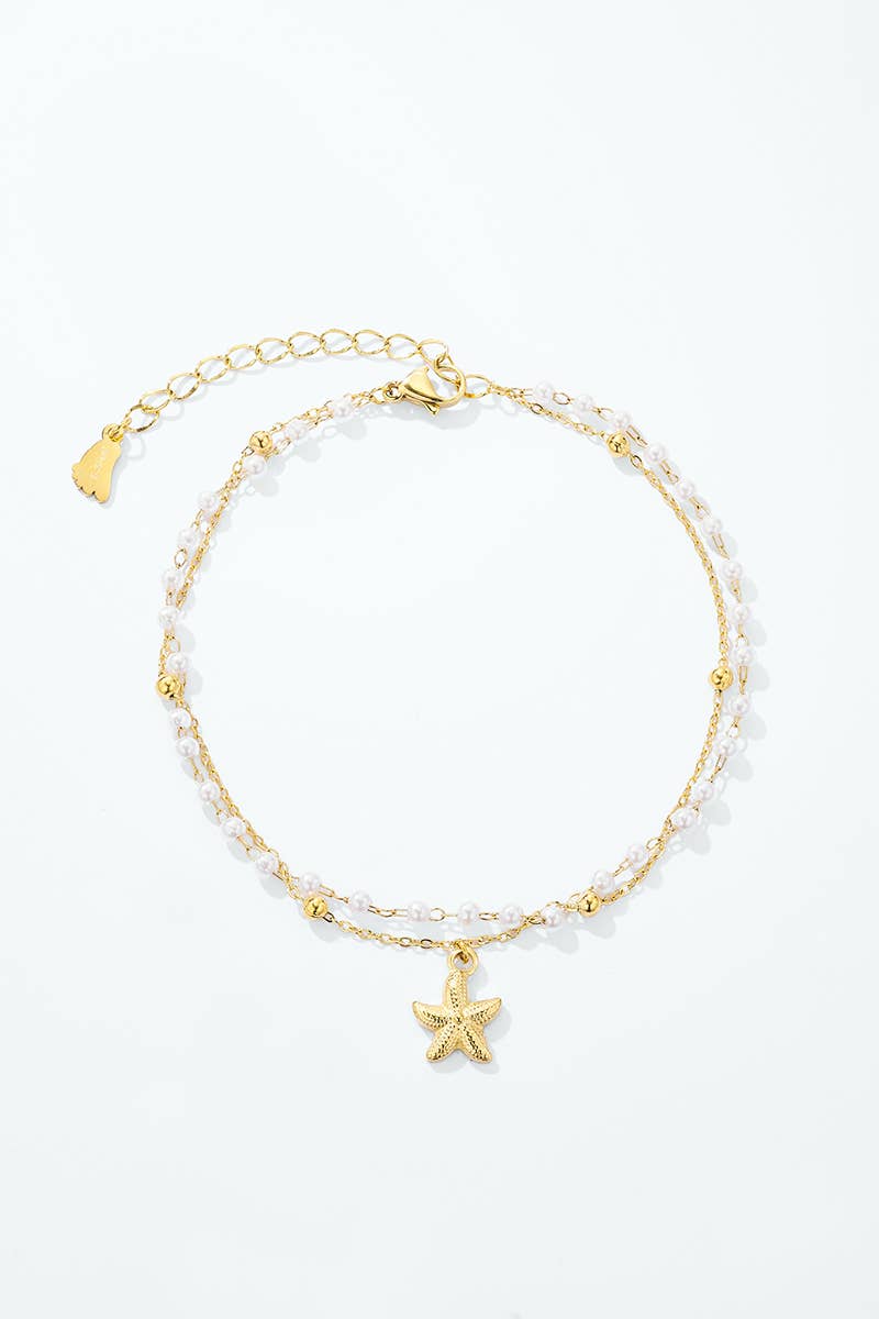 Stainless steel anklet 624AQ84