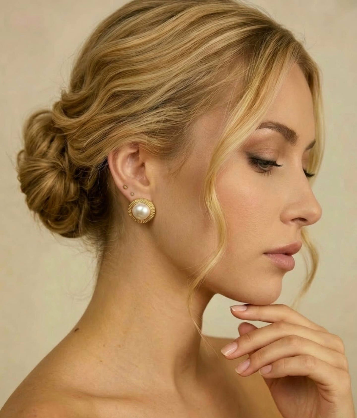 Boucles d'oreilles en acier inoxydable 124AQ319