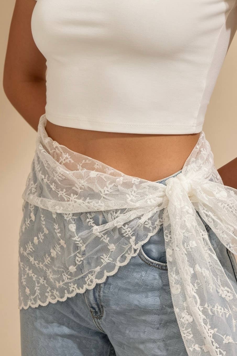 Foulard dentelle en viscose FL531DF