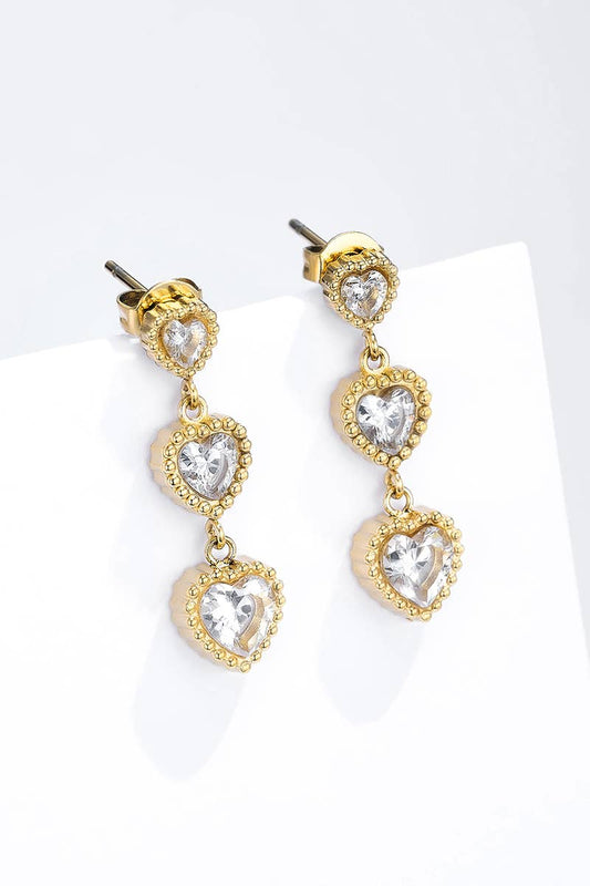Boucles d'oreilles en acier inoxydable 124AQ350