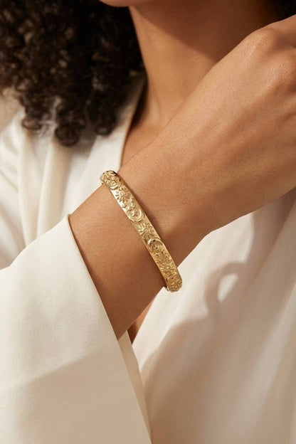 Bracelet jonc en acier inoxydable 324AQ522