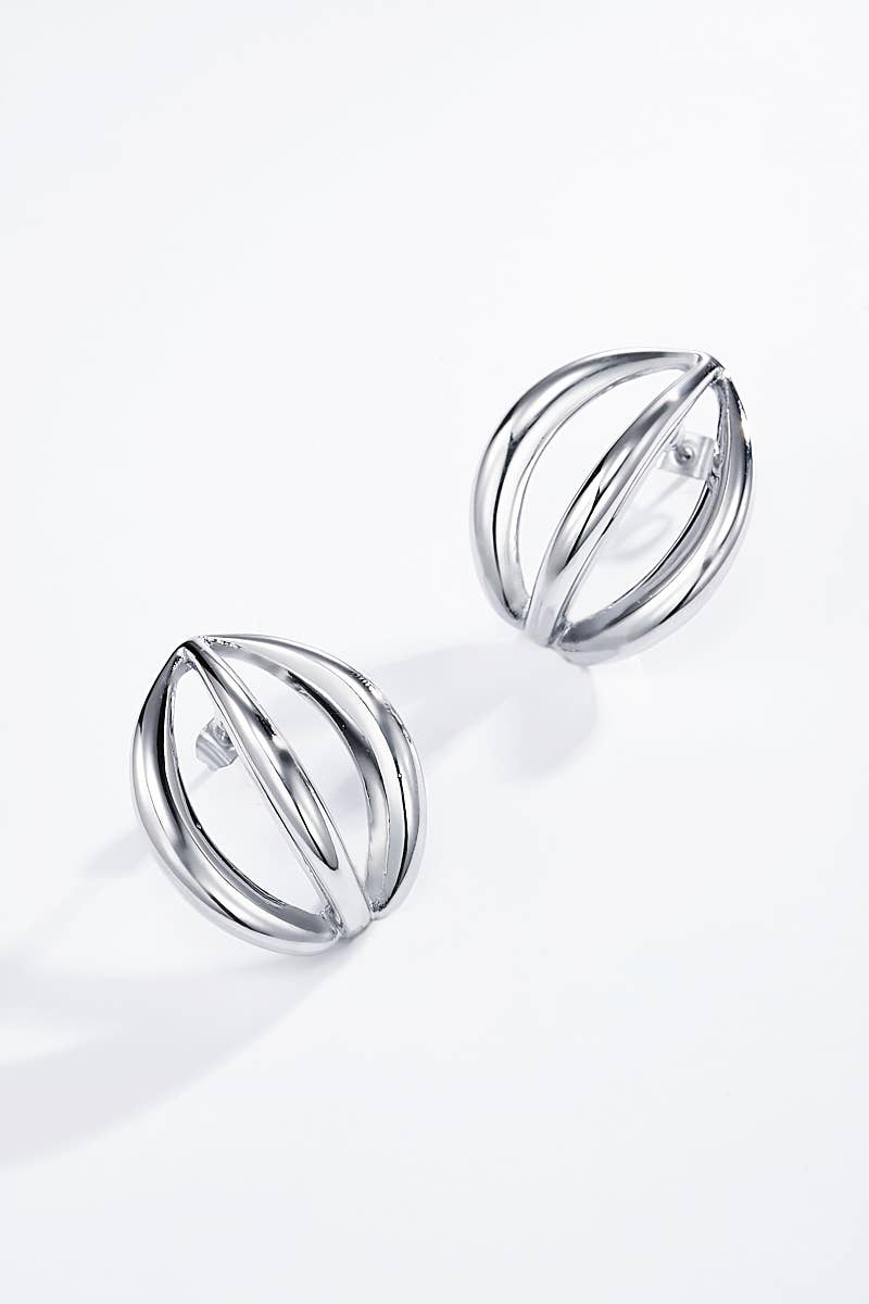 Stainless steel earrings 124AQ259