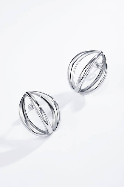 Stainless steel earrings 124AQ259