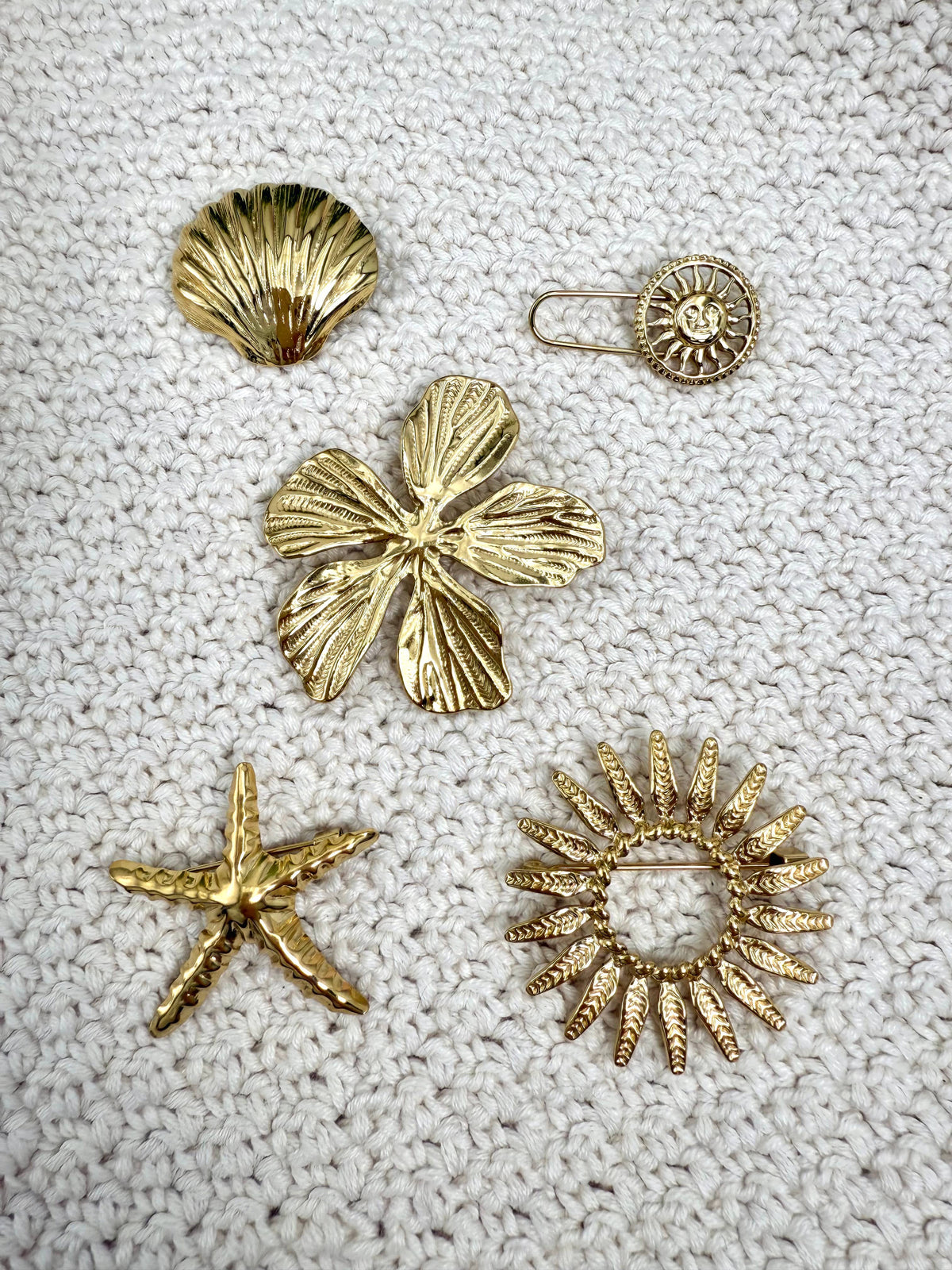 Set of 5 stainless steel pins SET315