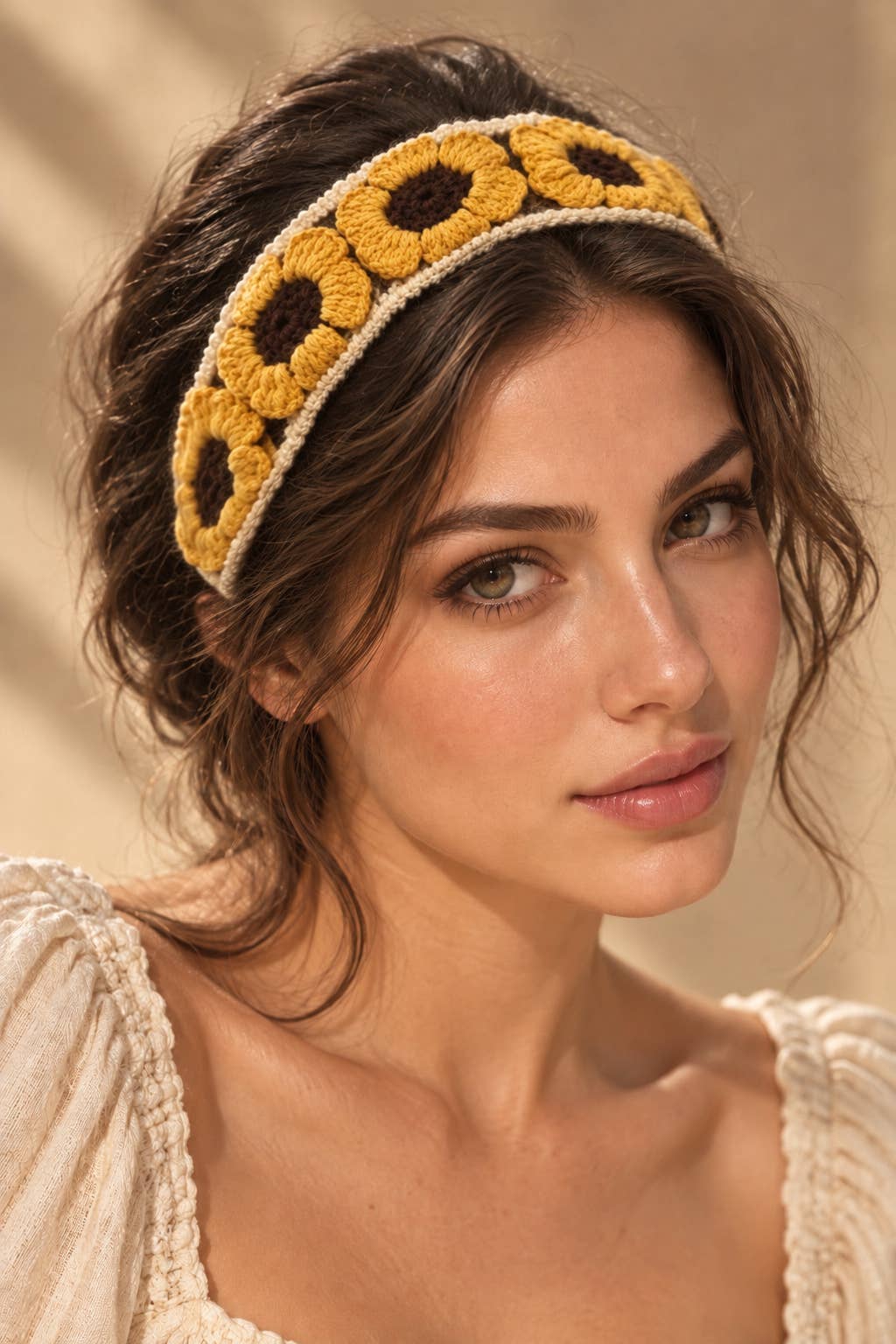 Bandana en crochet fleurs ST365HS